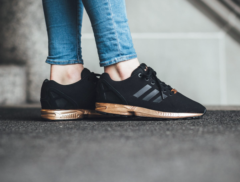 adidas femme zx flux noir et or